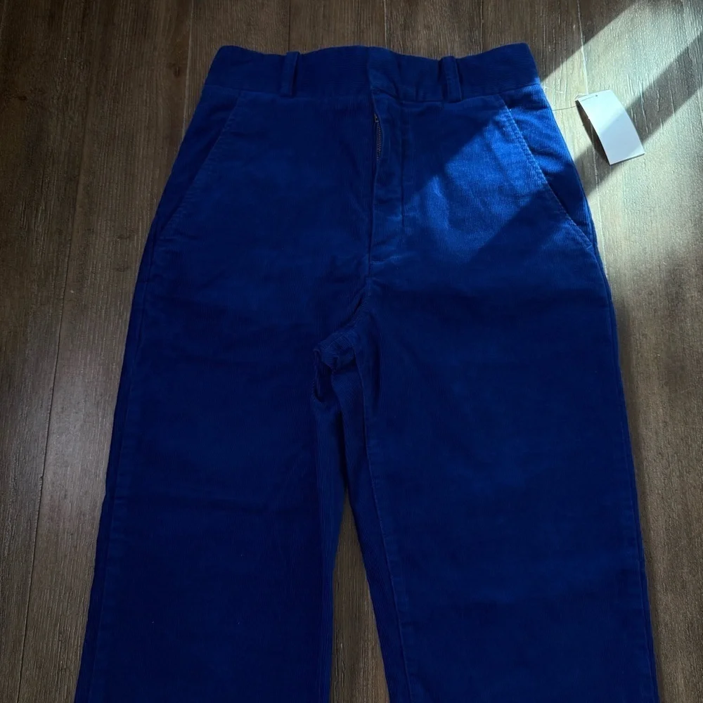 AG Adriano Elvie Ultra High Rise Straight Leg Trouser Rose Velvet Burnout Denim